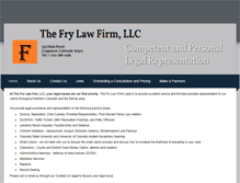 Tablet Screenshot of frylegal.com